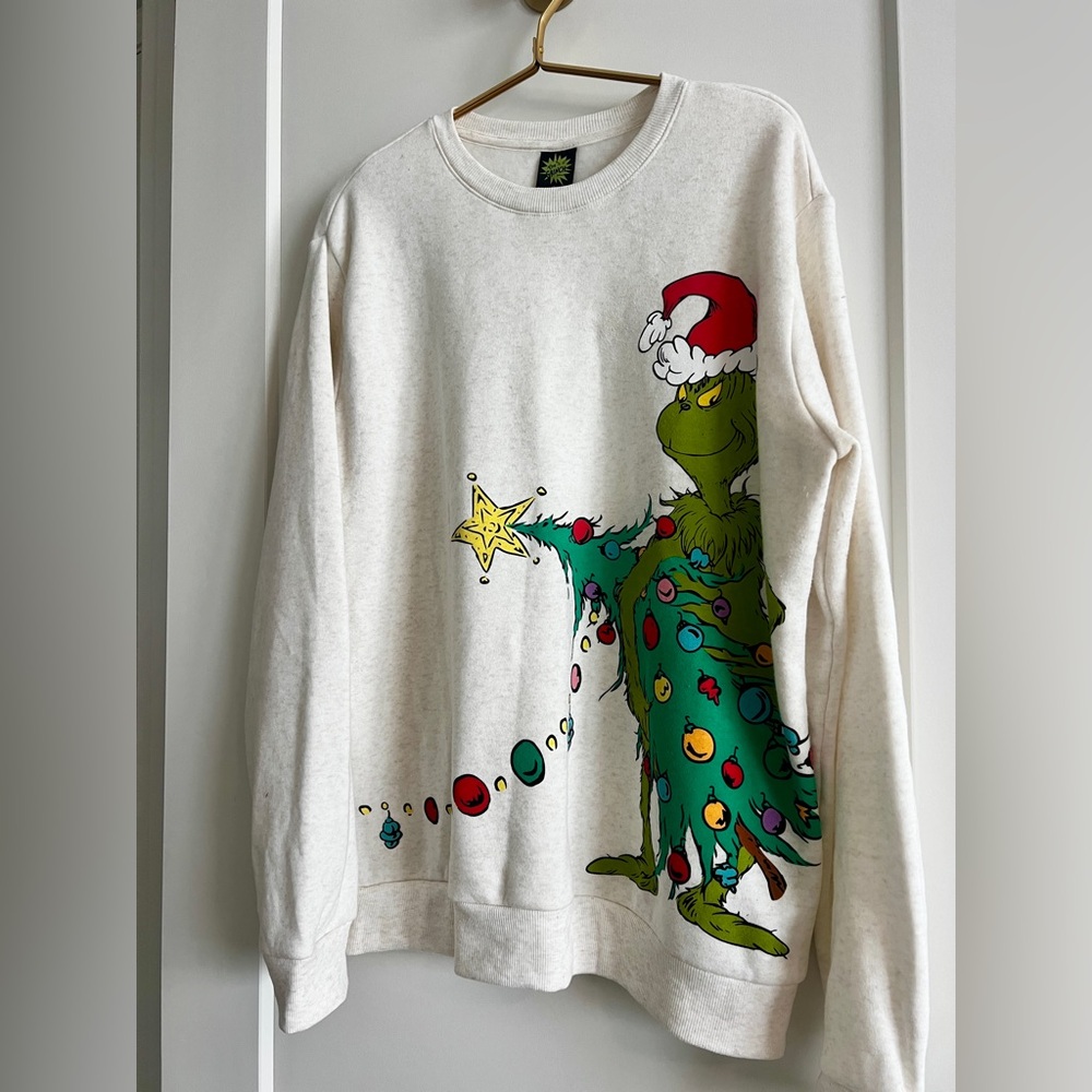 EUC Target’s Dr. Seuss The Grinch Christmas Sweatshirt Size Large - Picture 8 of 13